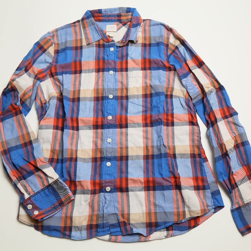 J. Crew Factory Perfect Fit Plaid Flannel